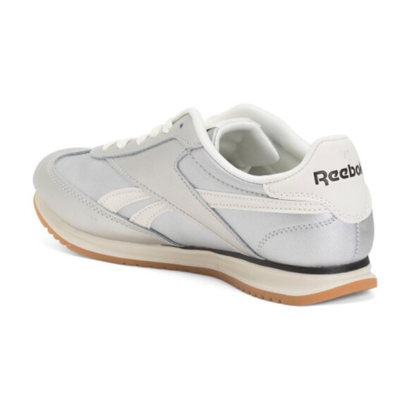 NEW REEBOK Leather Fiori Retro Sneakers in silver for women 1125 2m4 - Picture 2 of 4